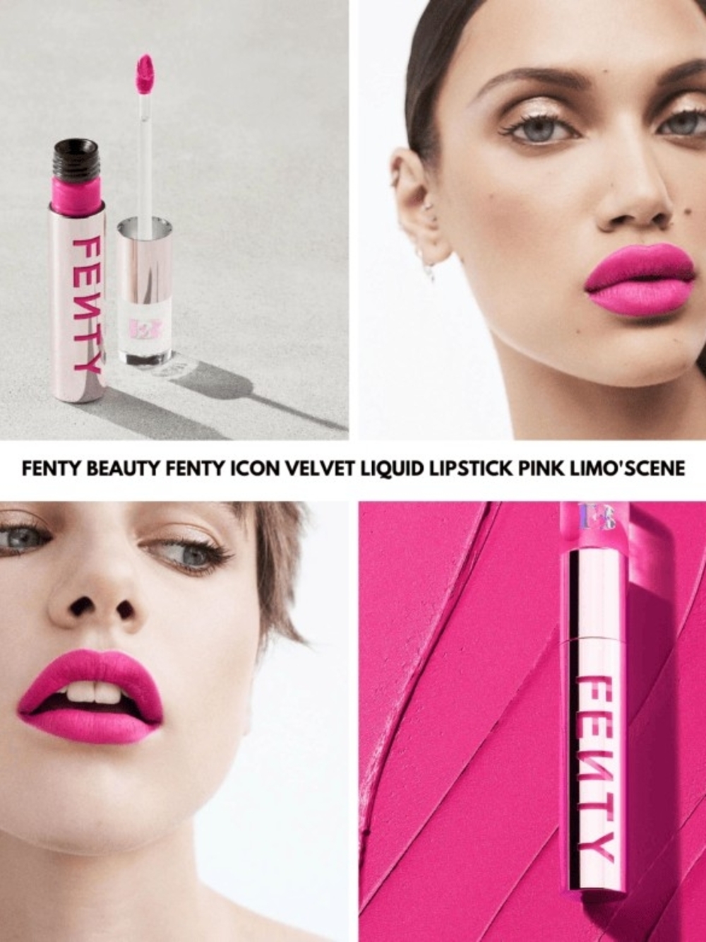 Fenty Beauty Icon Velvet Liquid Lipstick — Pink Limo